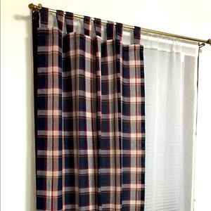 Plaid Tab Top Curtains